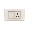 Push Button Power Dual 120 Volt Switch 3 Pole Socket