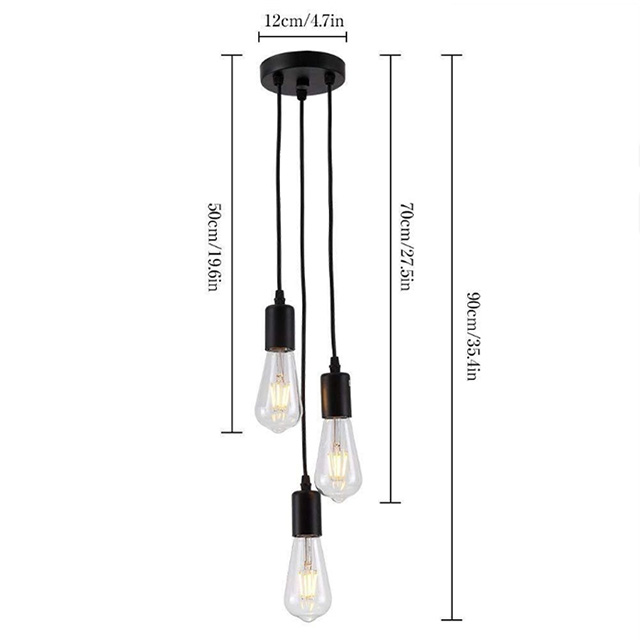LED E27 Pendant Lights Bedroom Living Room Hanging Light 90-220V Restaurant Cafe Decoration Hanglamp Kitchen Fixtures Chandelier Lighting