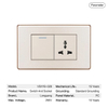 Push Button Power Dual 120 Volt Switch 3 Pole Socket