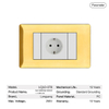 with USB 16A European Socket Wall Switches Sockets with USB