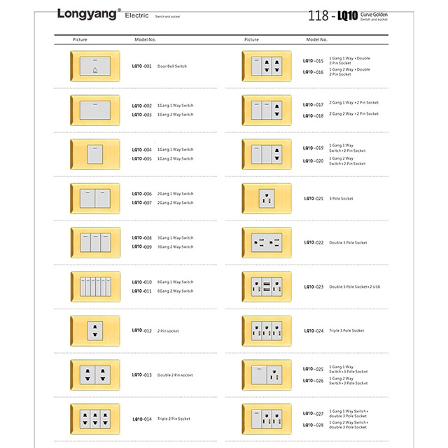 with USB 16A European Socket Wall Switches Sockets with USB