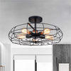 LED Pendant Lights Retro Loft Hanging Lamp Industrial Style Light Metal Cage Pendants Lighting Fixture for Living Room Kitchen