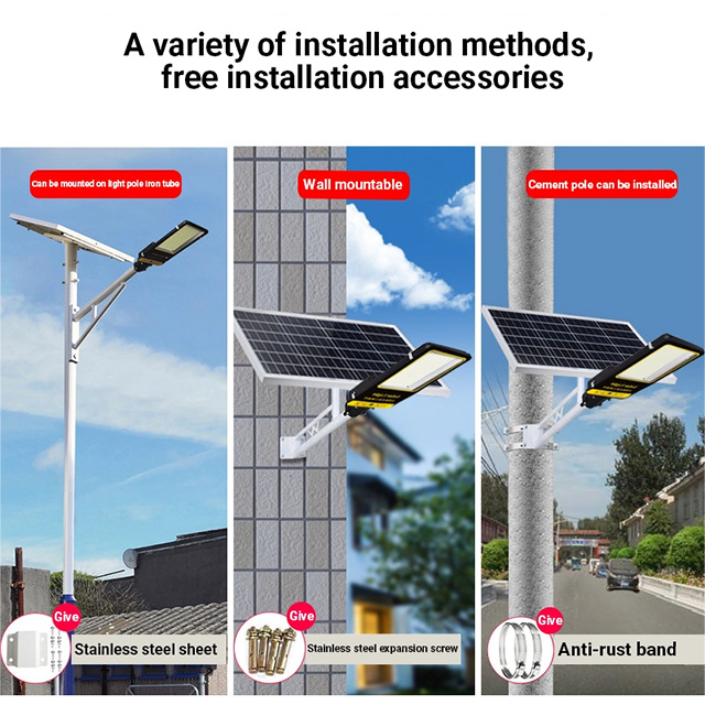Waterproof Backyard Street Lamps Security Flood Lighting Wall Lamp LED Solar Street Light