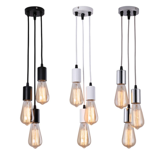 LED E27 Pendant Lights Bedroom Living Room Hanging Light 90-220V Restaurant Cafe Decoration Hanglamp Kitchen Fixtures Chandelier Lighting