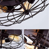 LED Pendant Lights Retro Loft Hanging Lamp Industrial Style Light Metal Cage Pendants Lighting Fixture for Living Room Kitchen